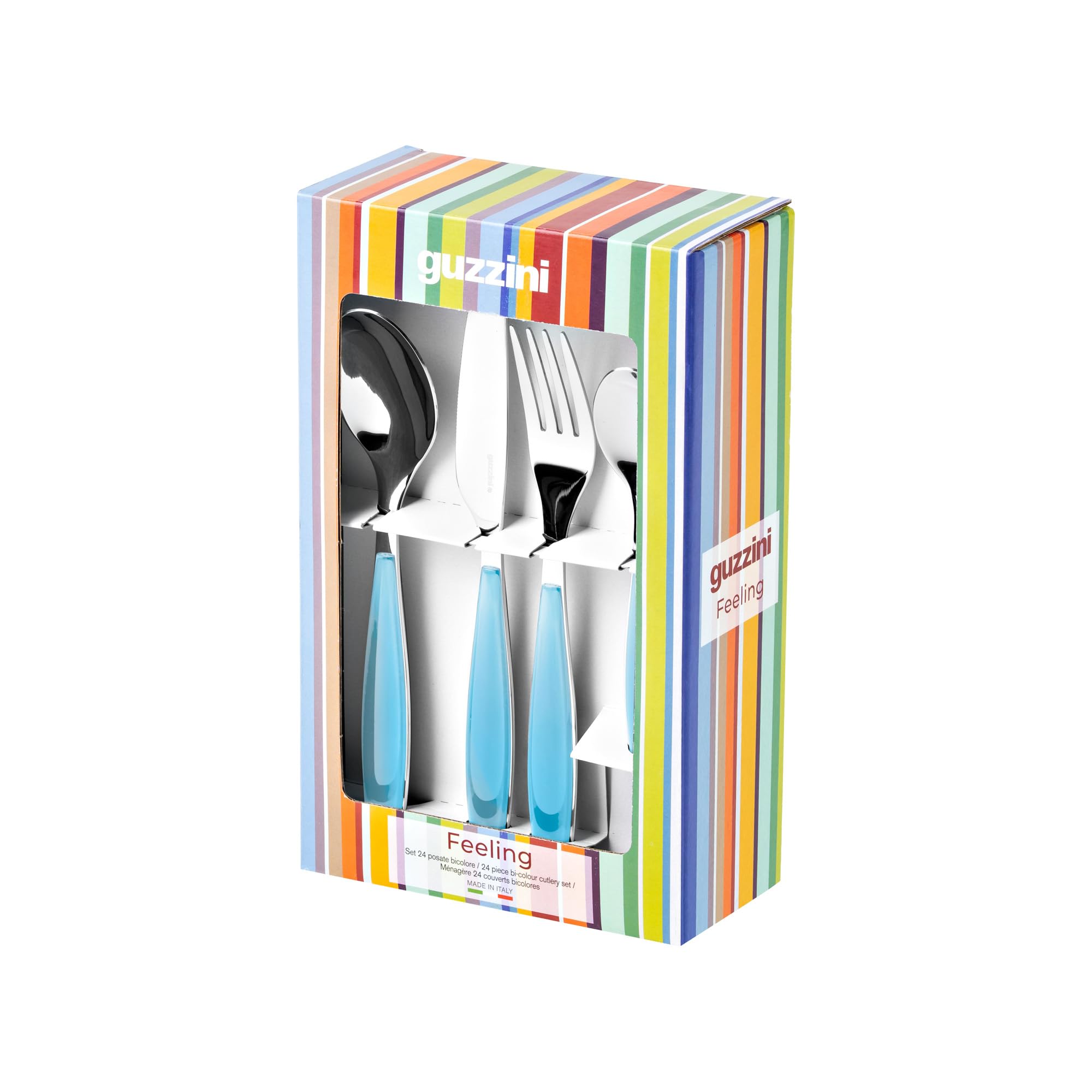 Amazon｜guzzini(グッチーニ) カトラリーセット 24本セット FEELING